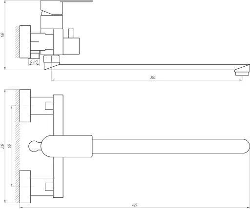 Смеситель для ванны Topaz Sardinia TS 08116-H19 Хром - фото 5