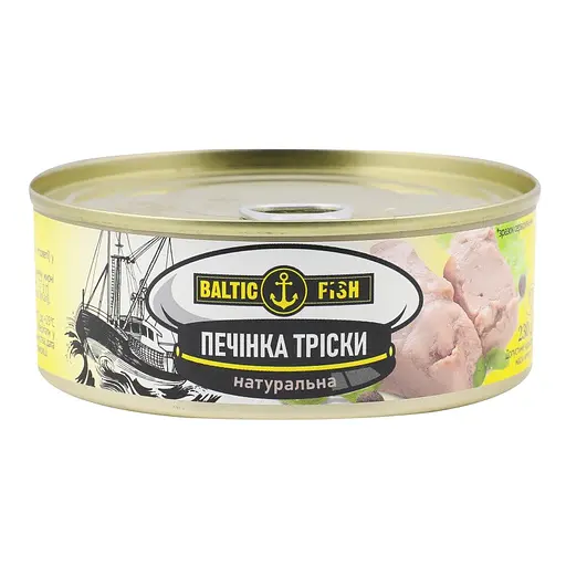 Печень Трески Baltic Fish натуральная ж / б ключ 230 г