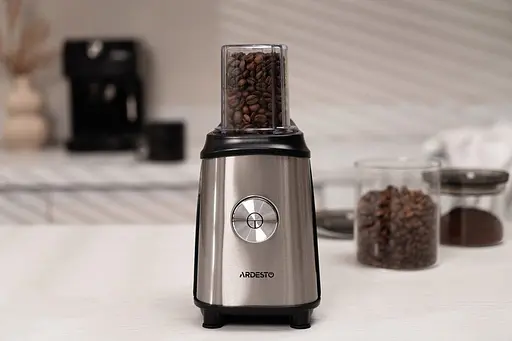 Стаціонарний блендер із кавомолкою Ardesto SBG-F350 для смузі 0.6л 350Вт Срібний/Чорний - фото 8