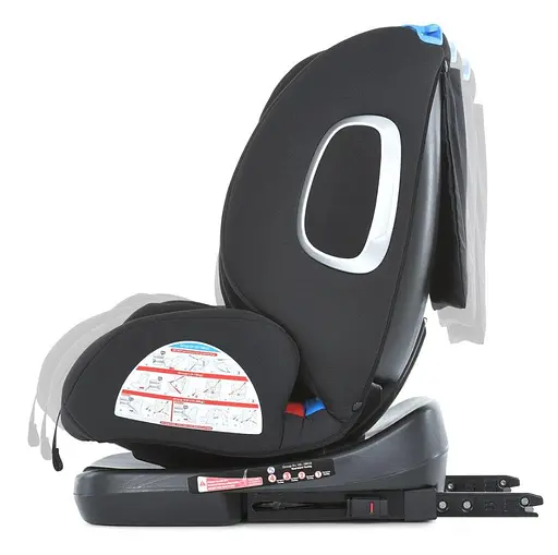 Дитяче автокрісло El Camino Royal Total Black ( ME 1079 ABSOLUTE) - фото 6