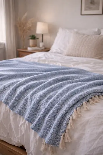 Плед-покрывало Cotton хлопковое 200х230 см TC303375607 - фото 1
