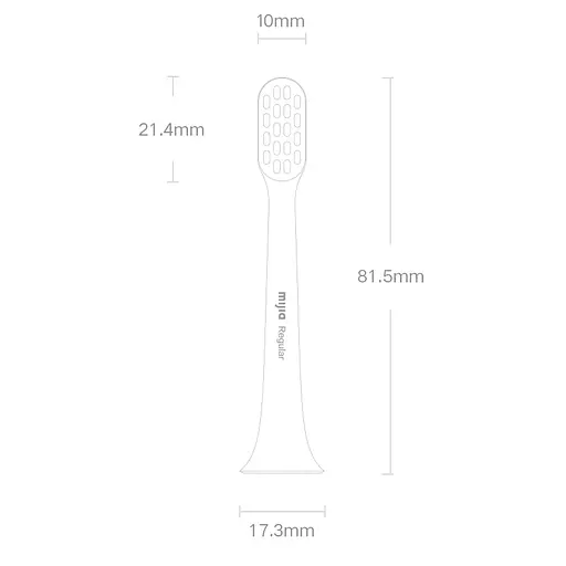 Насадка для зубної електрощітки MiJia T200/T200C Regular (MBS305) 3 шт. - фото 6