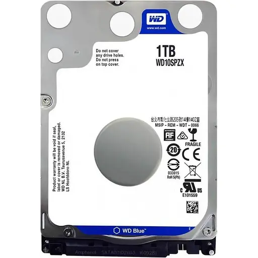 Жесткий диск 2.5" WD Blue 1TB SATA 128MB (WD10SPZX) [140829] - фото 3