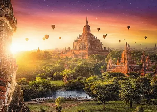 Пазл Trefl Стародавній храм Бірма 1000 ел. (10720) - фото 2