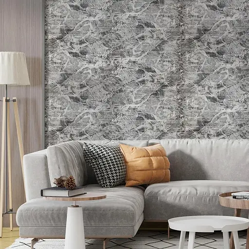 Панель стінова Wall Sticker SW-00002279 R061-2-20 у рулоні 3D 700х19600х2 мм мармур чорний - фото 5