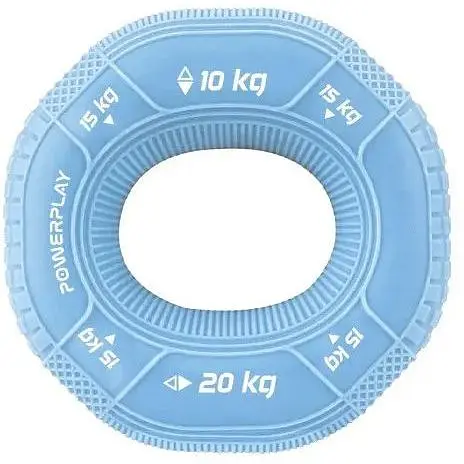 Еспандер кістьовий PowerPlay силіконовий PP-4331 Hand Grip Light 10-15-20 кг Блакитний (PP_4331_Blue_(10-15-20)) - фото 1