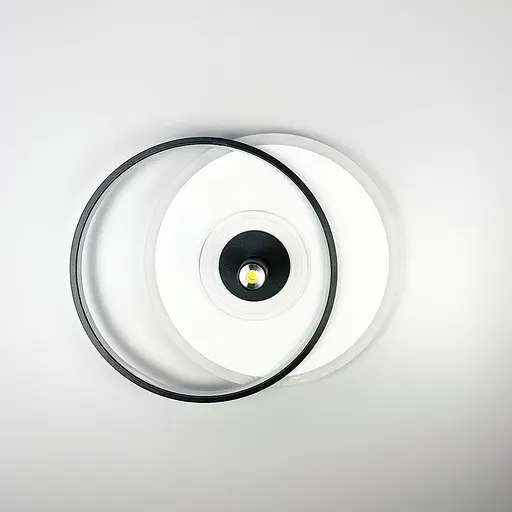 Стельова дизайнерська люстра LED Line.F MJ 50-500 BK+WT - фото 3