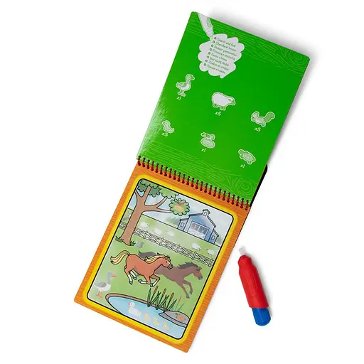 Водна розмальовка з ручкою Melissa & Doug Water WOW Ферма (SM93200/6074888) - фото 3