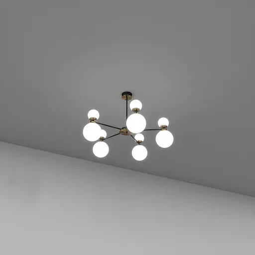 Стельовий світильник SV0052-10P BK+GD - фото 1