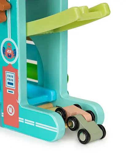 Трек C 44894, 4 уровня, 6 машинок, ксилофон, дерево-пластик - фото 4