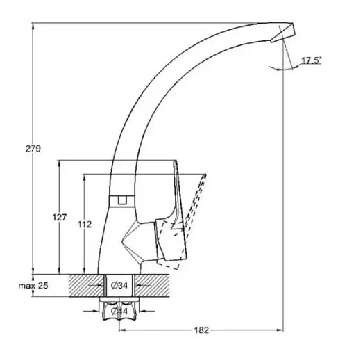 Смеситель для кухни Zegor SOP4-В146 однорычажный Хром 30412 - фото 3