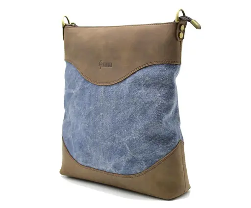 Чоловіча шкіряна сумка через плече TARWA 30х27.5х6.5 см sum0025871 - фото 2