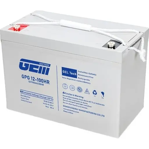 Аккумуляторная батарея Gem Battery 12V 100 Агод GEL M6, 326 x 173 x 212 мм (GPG 12-100)
