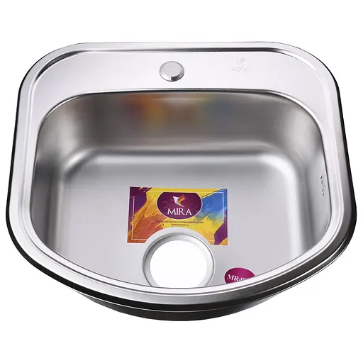 Мойка кухонная Mira MR 4946 E Satin 000014459, Satin - фото 1
