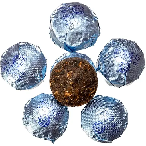 Шу Пуер Юньнань Женьшень Мініточа 5 г - 100 шт