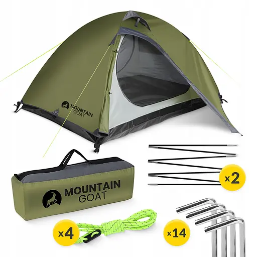 Намет туристичний Mountain Goat Prime Duo 2-місний Olive (P-5905973406567) - фото 8