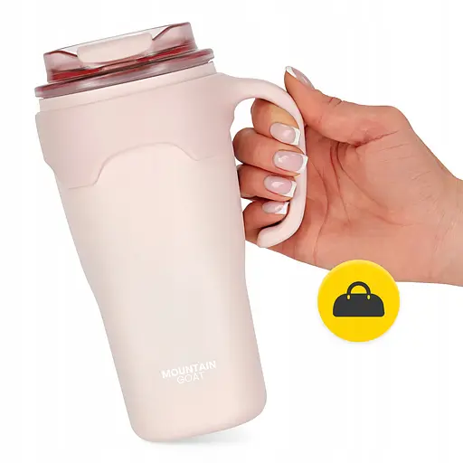 Термокружка Mountain Goat со соломинкой 0.65 л Pink (P-5905973406130) - фото 4