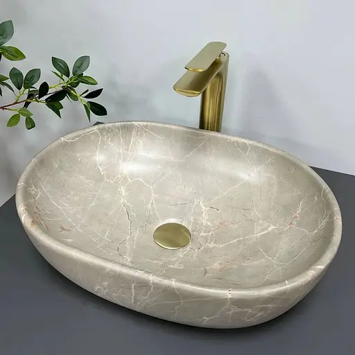 Умивальник VBI Modena S beige stone накладний VBI-012003 - фото 1