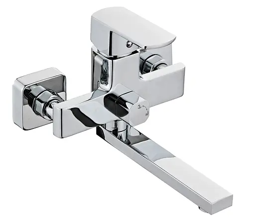 Змішувач для ванни Globus Lux ALFA GLAL-0102N латунний з тримачем для душа та ручною лійкою - фото 1