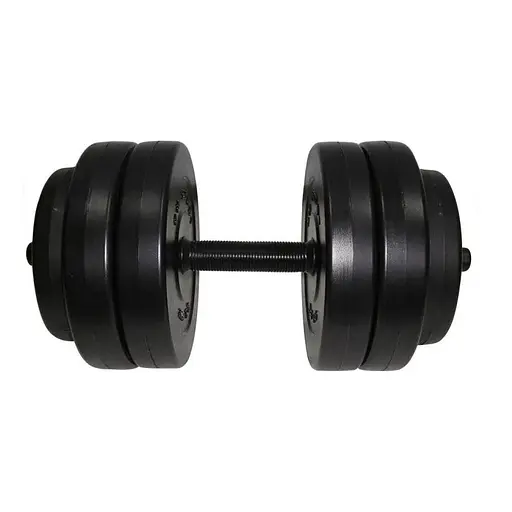 Гантель складальна композитна в пластиковій оболонці Rock pro 13 кг NE-PL-G-013 - фото 2