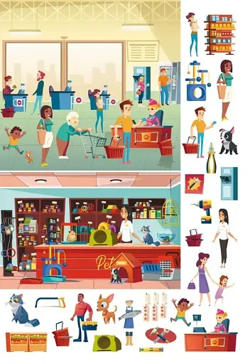 Книга-картонка Великий віммельбух. Професії - фото 8