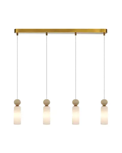 Подвесной светильник, люстра Italux PND-95331-4-BRSS Santos G9 4x40W IP20 латунный - фото 1