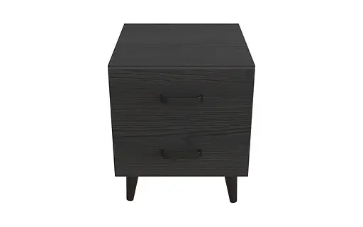 Тумба Віва 2 на конусних ніжках Ferrum-decor 41x35x40 Чорний метал ДСП Сосна Кембра 16 мм (FRD-106810) - фото 3