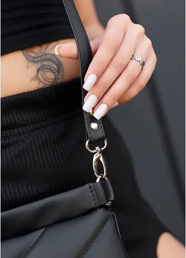 Сумка женская Sambag Rose черная 27 х 25 х 5 см (94380001) - фото 3