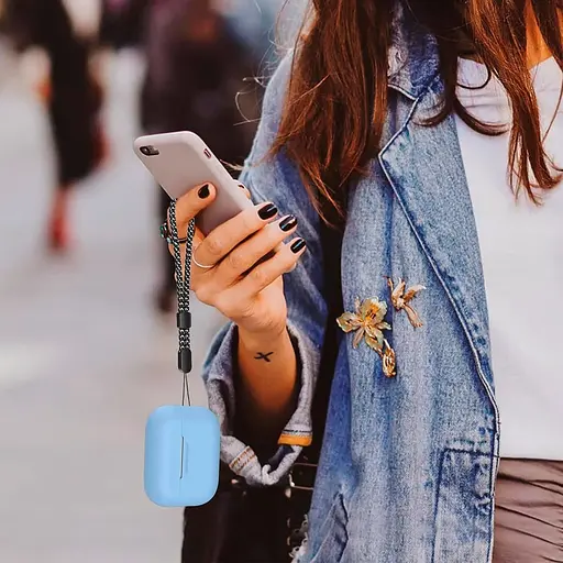 Чехол AhaStyle Colorful Silicone Case для AirPods Pro 2 Sky Blue (CP-187-2-C-SB) [133847] - фото 7