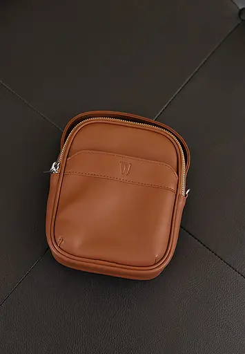 Чоловіча сумка через плече Freeliner світло-коричнева - фото 2