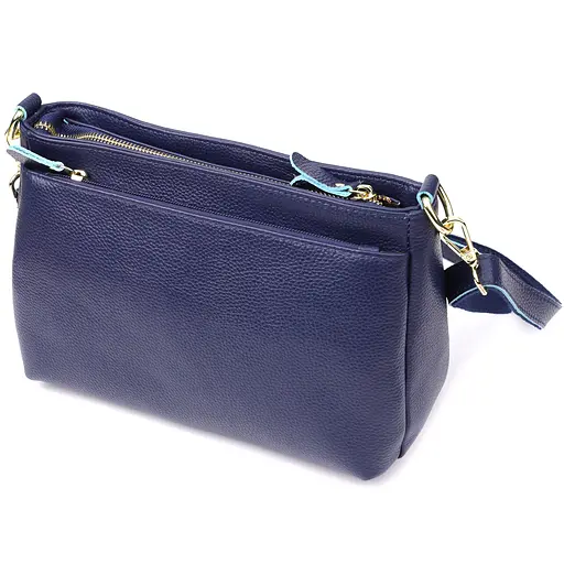 Женская кожаная сумка Vintage с жестким дном 27х16х11 см sum0027560 - фото 2