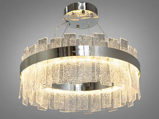 Представительская новинка, хрустальная лед люстра на тросах, 110 Вт, хром - фото 3