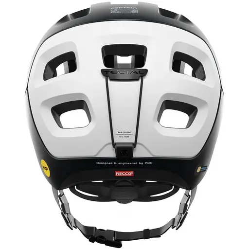 Велошолом Poc Tectal Race Mips Black/White L (1033-PC 105808348LRG1) - фото 4