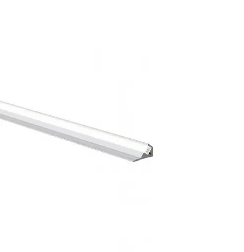 LED профиль угловой с рассеивателем PC матовый опал 2 м Kloodi KLP1810 2 - фото 4