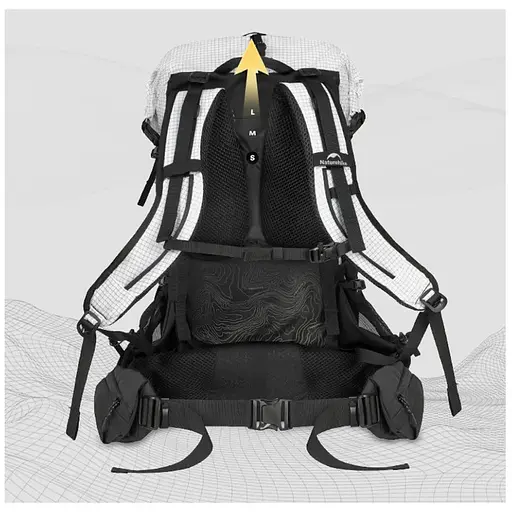 Рюкзак туристический Naturehike Helium CNK2450XB016 L 40 л белый - фото 4