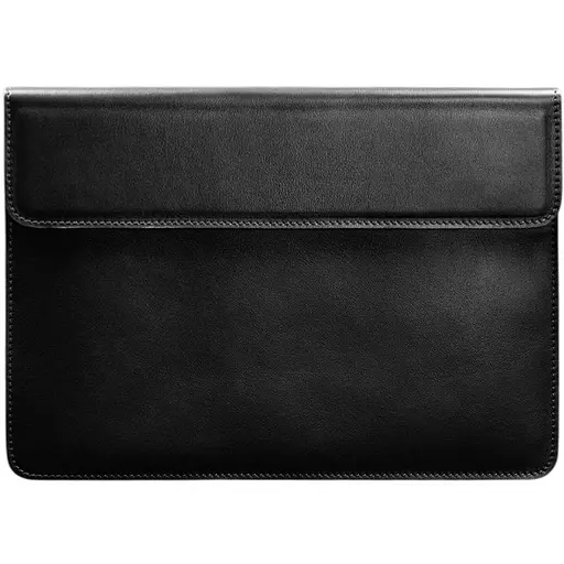 Кожаный чехол-конверт BlankNote на магнитах для ноутбука Универсальный Черный - фото 1