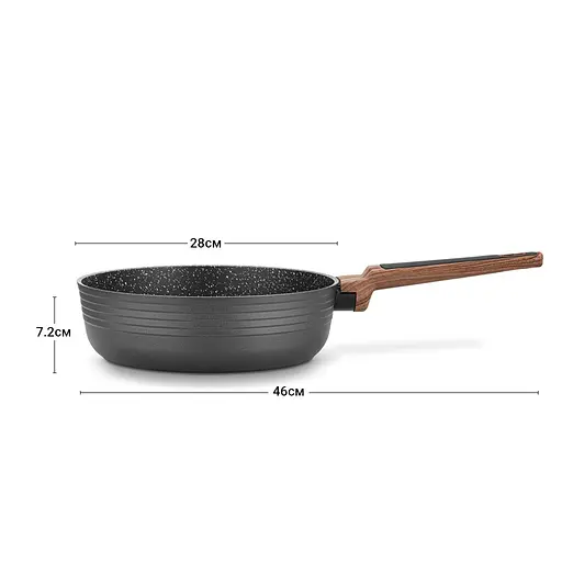 Сковорода Fissman Diamond 28 x 7.5 см (14306) - фото 8