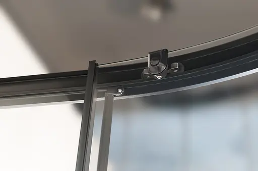 Душевая кабина угловая Eger Tisza 90x90 раздвижная стекло Spagetti без поддона black 599-021 -BS/1, интимато, черный - фото 5