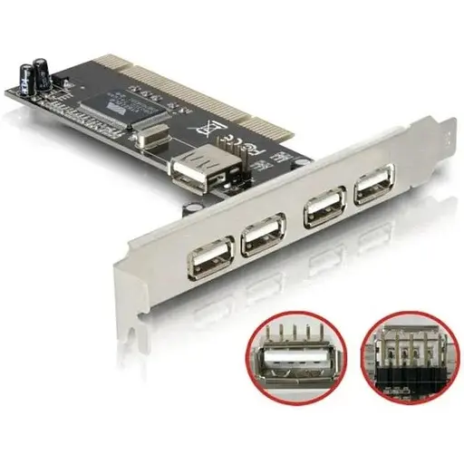 Контроллер Atcom PCI USB 4 + 1 порт NEC chipset - фото 1