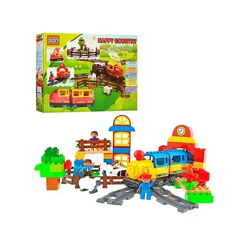 Конструктор Limo Toy железная дорога, музыка, свет, 110 деталей (M 0437)