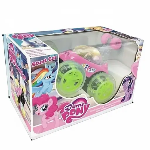 Радіокерована Машина-Перевертень 9802 M-P-01, Мелодія, Підсвічування, Акумулятор, Пульт 2.4GHz, Рожева - фото 2