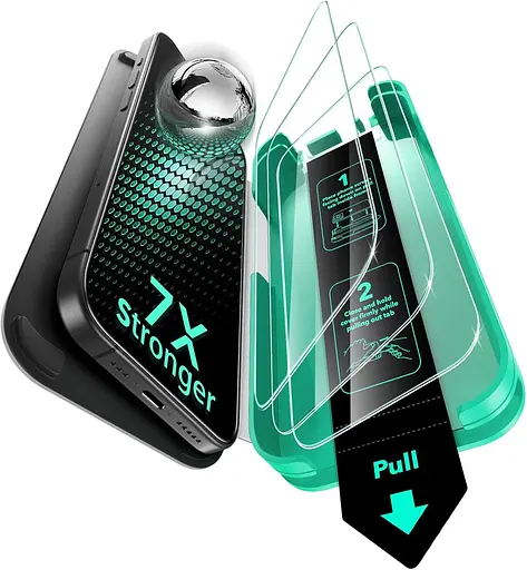 Захисне скло ESR 9H+ для iPhone 16 Pro, 3 шт.