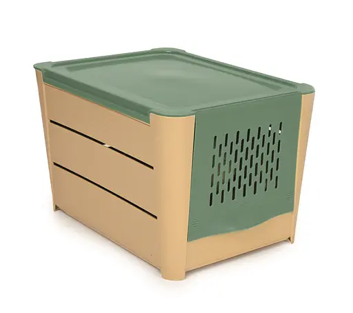 Контейнер для хранения 3 кг овощей Snips, бежево-зеленый - фото 2