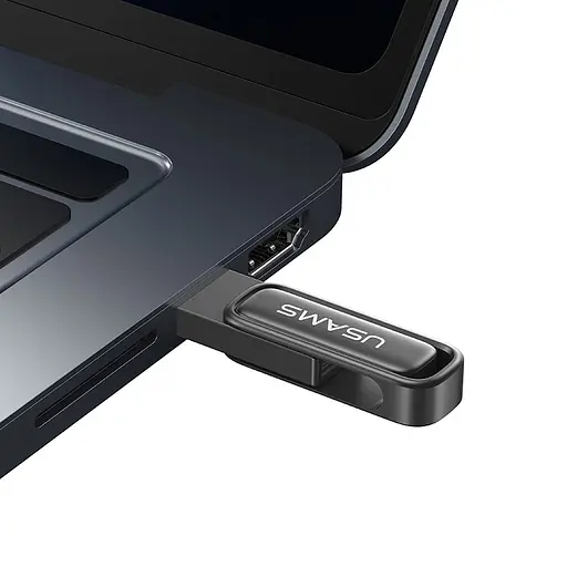 Флеш-накопитель Usams US-ZB334 USB 3.0 Zinc Alloy Rotating 256GB Tarnish - фото 5