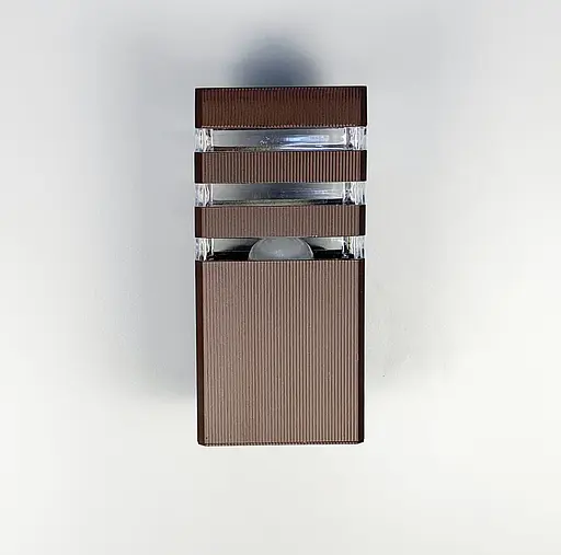 Вуличний настінний світильник в кольорі Coffee 23х11 см | Line F | Арт. 8024-1W CF - фото 2