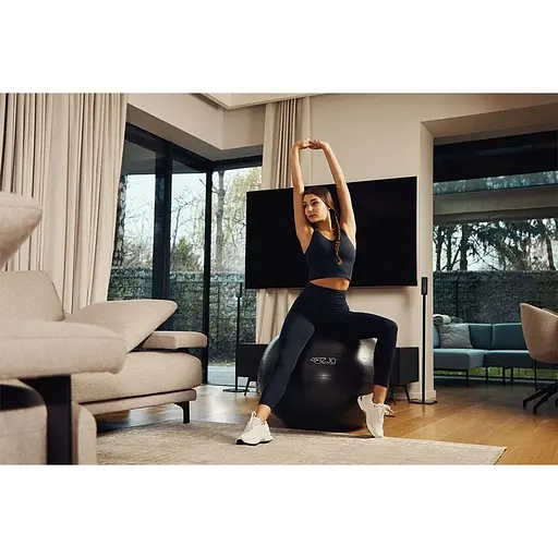 М'яч для фітнесу (фітбол) 4FIZJO 85 см Anti-Burst 4FJ0028 Black (P-5907222931516) - фото 5
