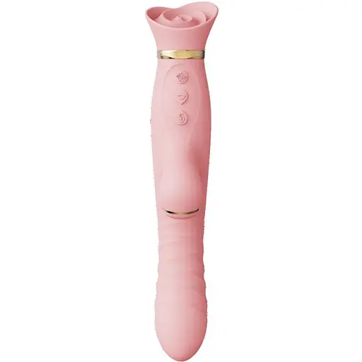 Вібратор-кролик Zalo Rose Rabbit Thruster 25 см світло-рожевий