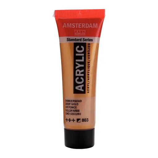 Фарба акрилова AMSTERDAM (803) Золотий темний 20 мл Royal Talens - фото 1