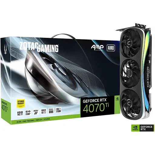 Відеокарта Zotac Gaming GeForce RTX 4070 Ti AMP Extreme AIRO (ZT-D40710B-10P) EU [148171]