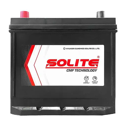 Аккумулятор Solite 6СТ-65Ah 75D23R ASIA (+/-) 550CCA 232 x 175 x 225 мм